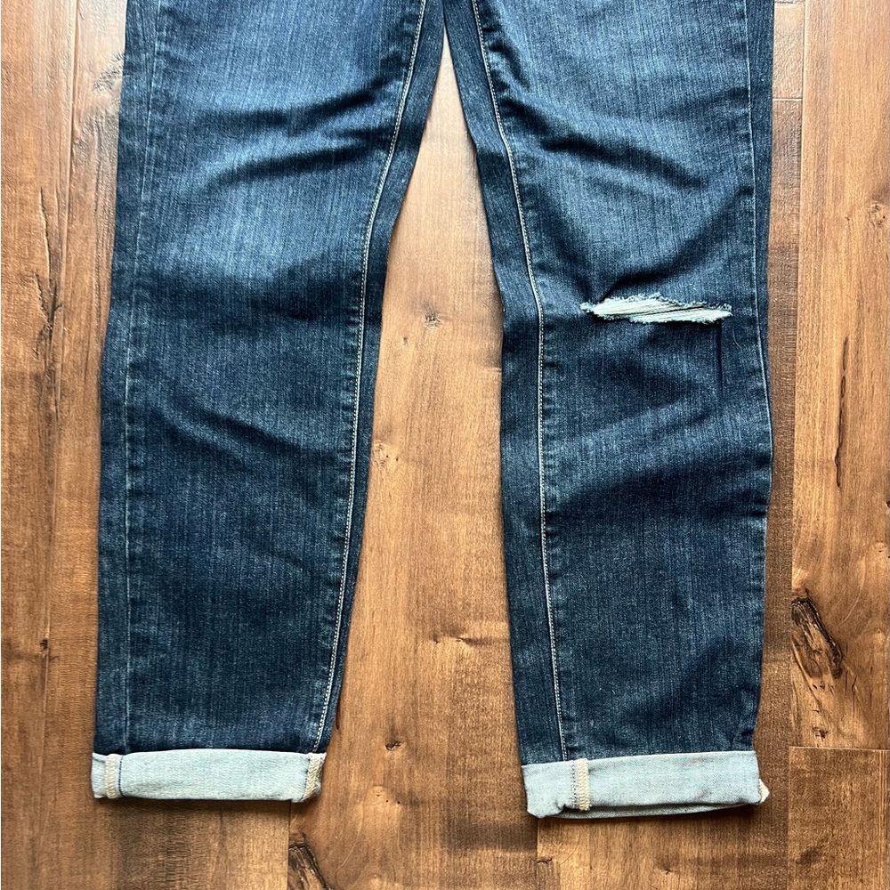Paige High Wasted Crop Skinny Roll Up Denim - Picture 2 of 6